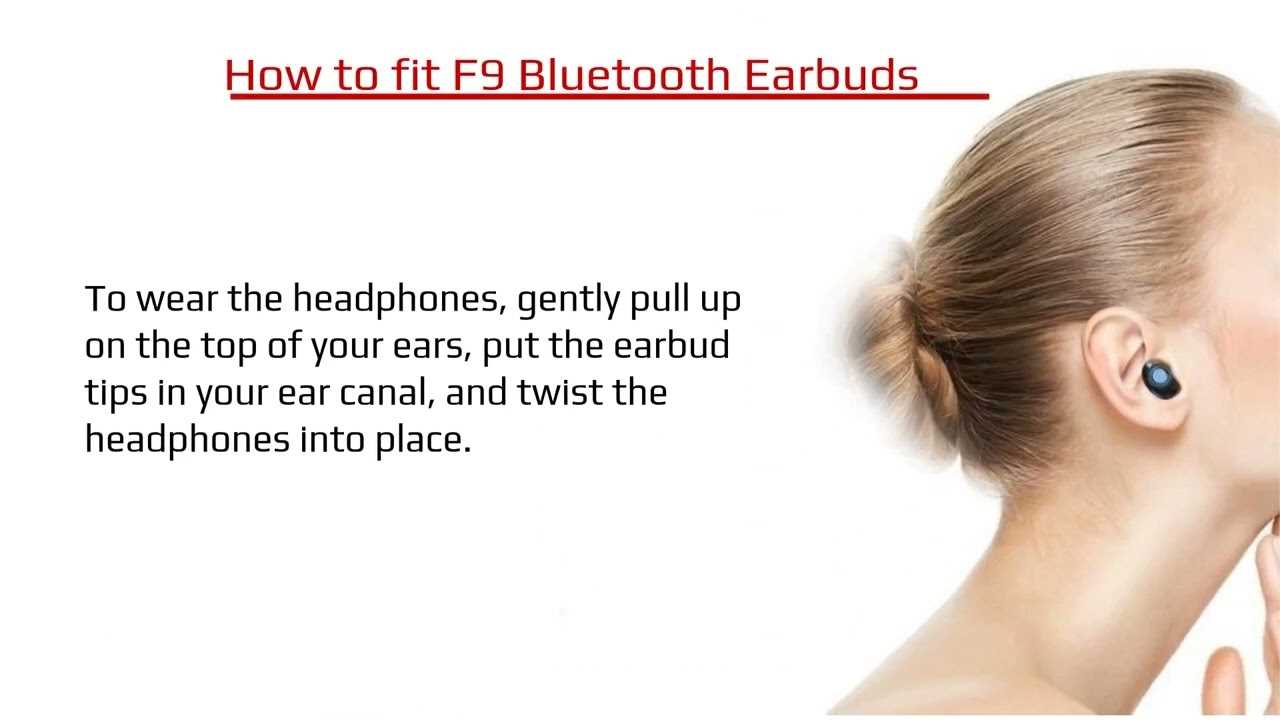 manual tws earbuds instructions