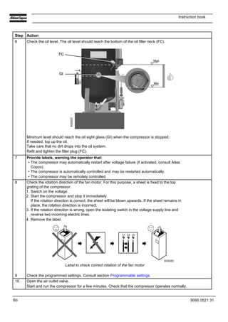 mark compressor instruction manual