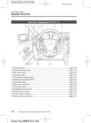 mazda 5 instruction manual