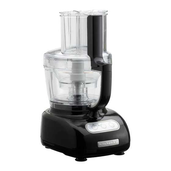 kitchenaid artisan food processor instruction manual