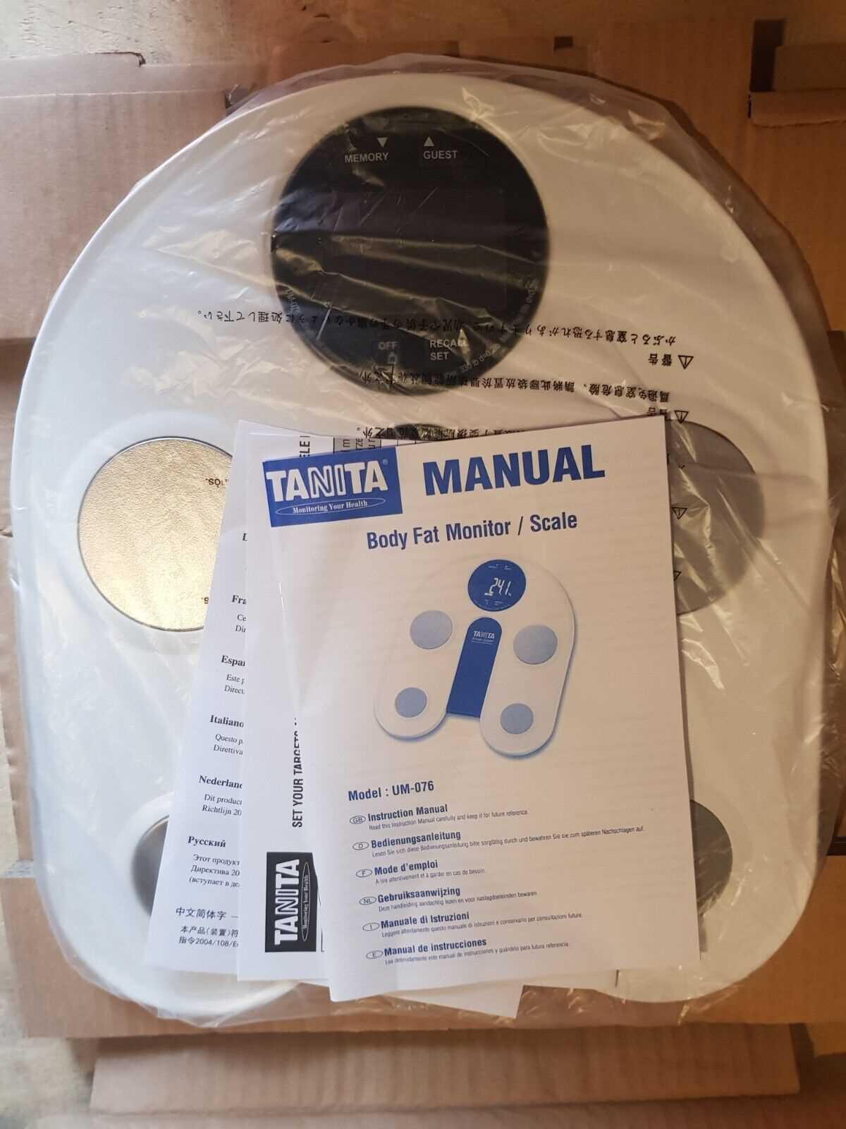 tanita um 076 instruction manual