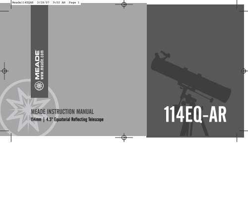 meade polaris 114eq d instruction manual