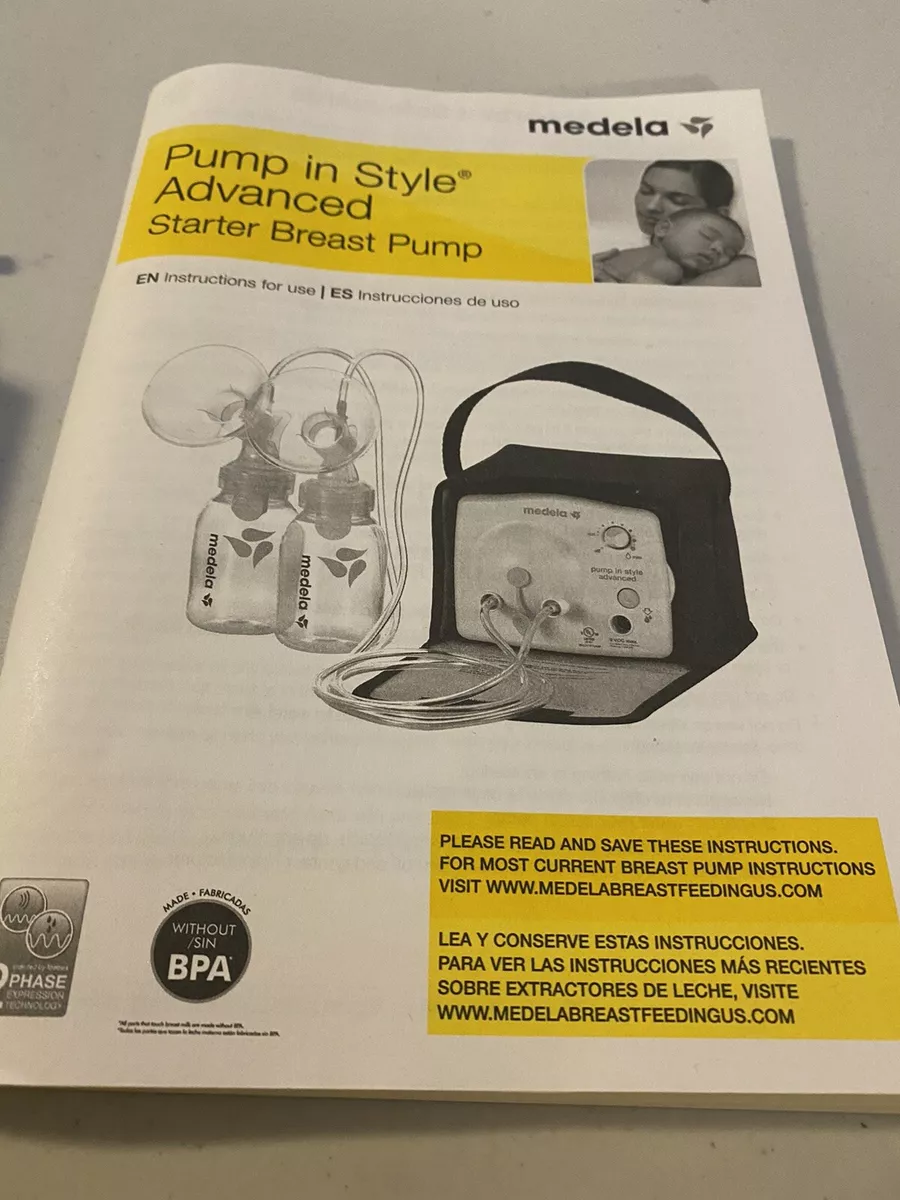 medela breast pump manual instructions