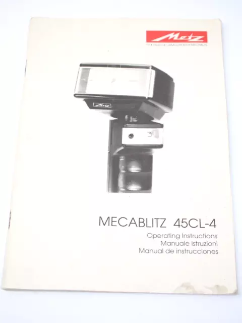 metz 45 cl 4 instruction manual