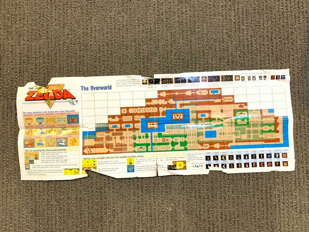 legend of zelda nes instruction manual