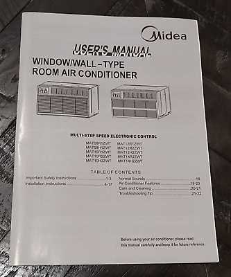 midea air conditioner instruction manual