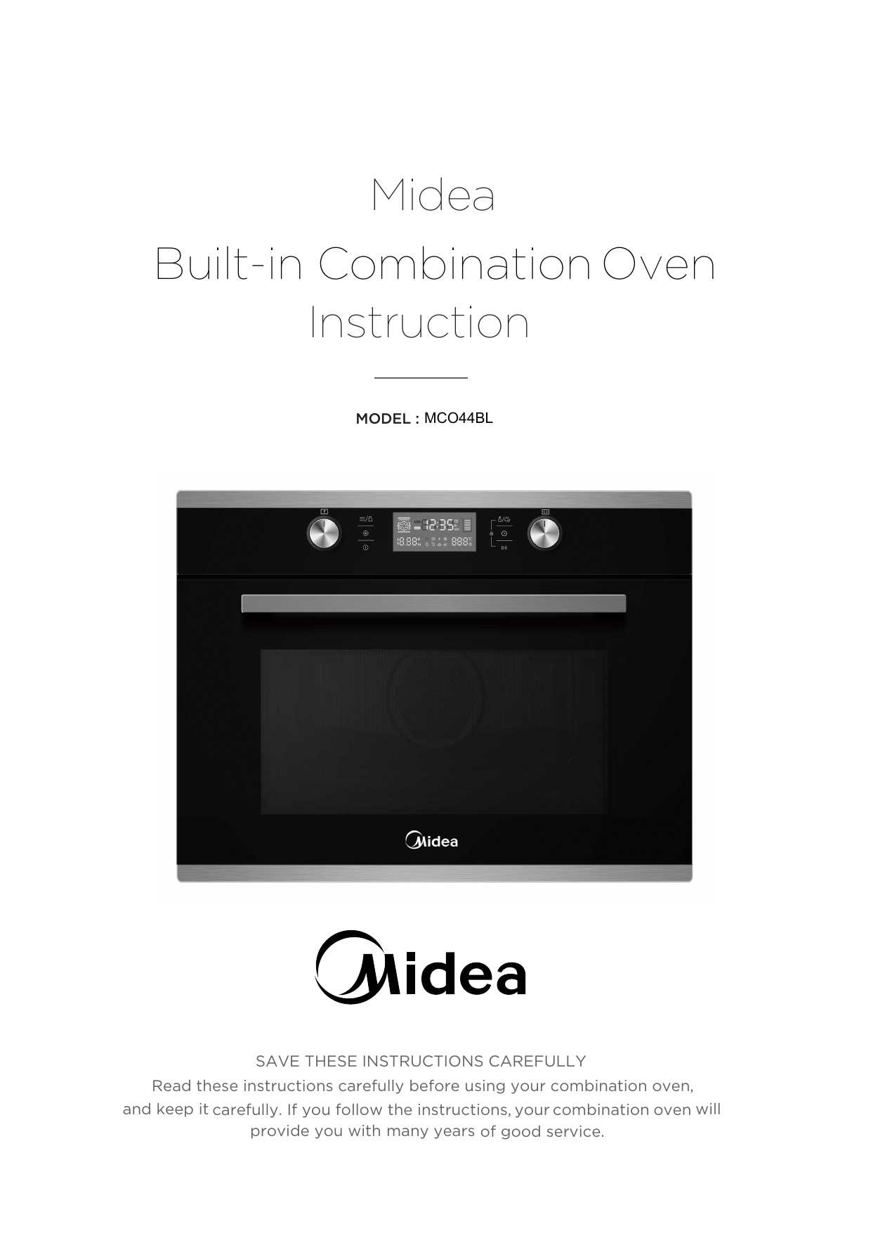midea microwave oven instruction manual