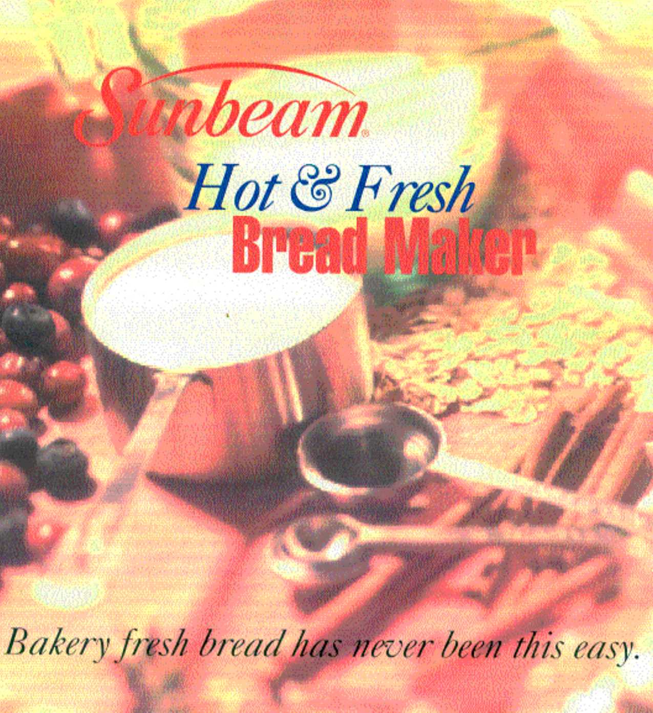 instruction manual for sunbeam bread maker