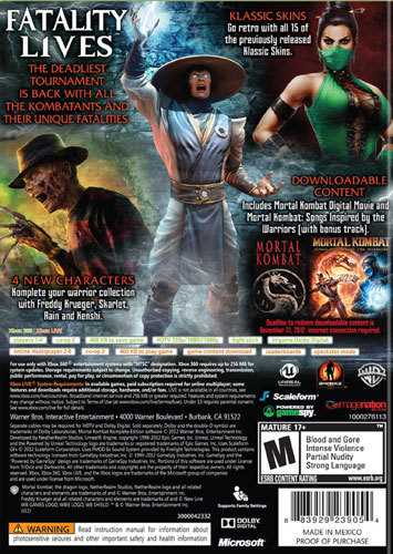 mortal kombat 11 instruction manual