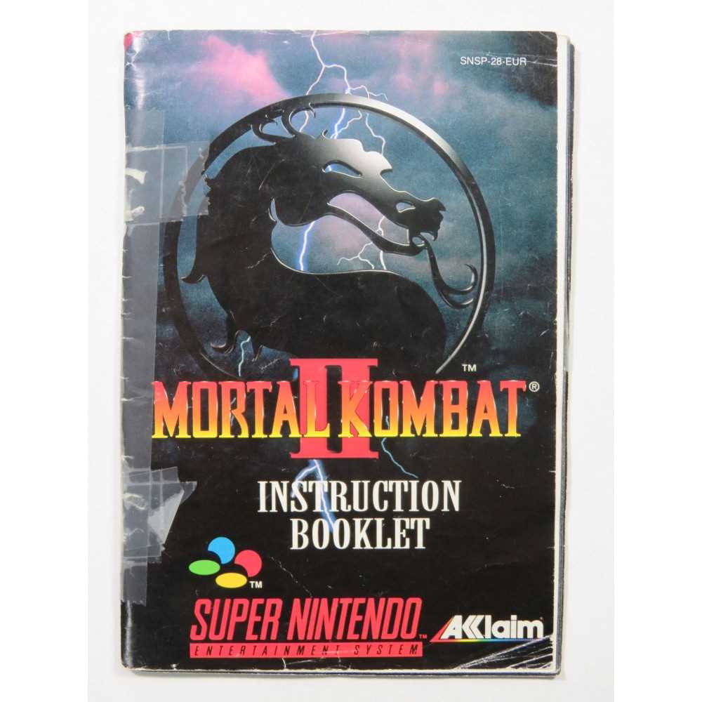 mortal kombat 11 instruction manual