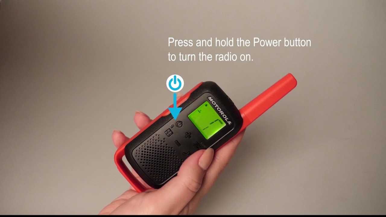 motorola walkie talkie instructions manual