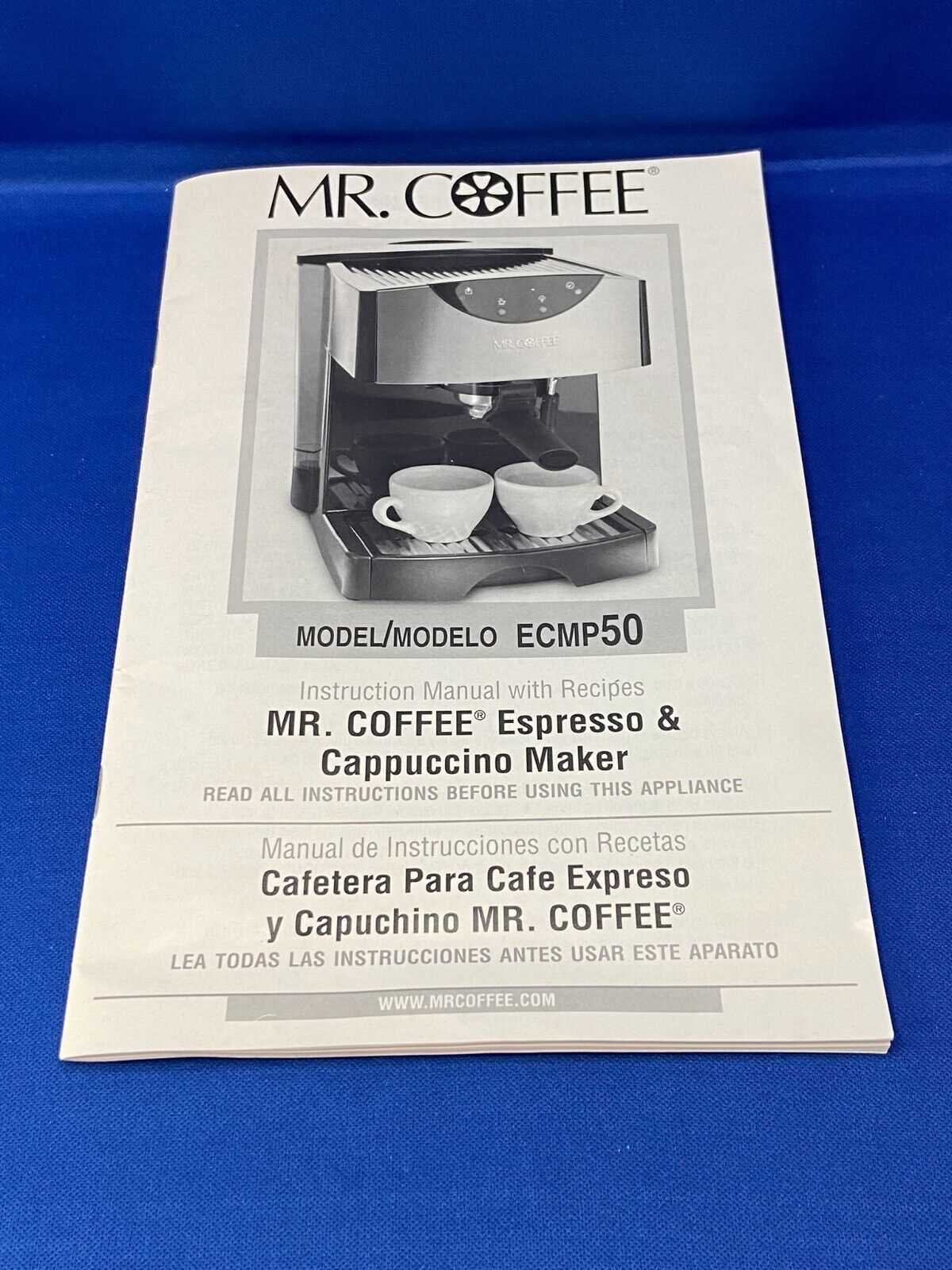 mr coffee.com instruction manuals