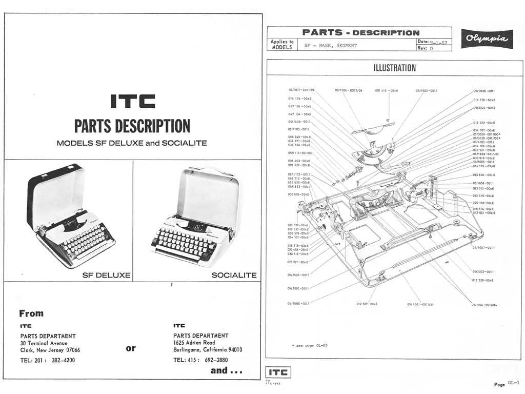 olympia deluxe typewriter instruction manual