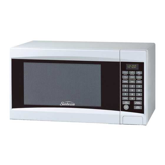 sunbeam microwave instruction manual
