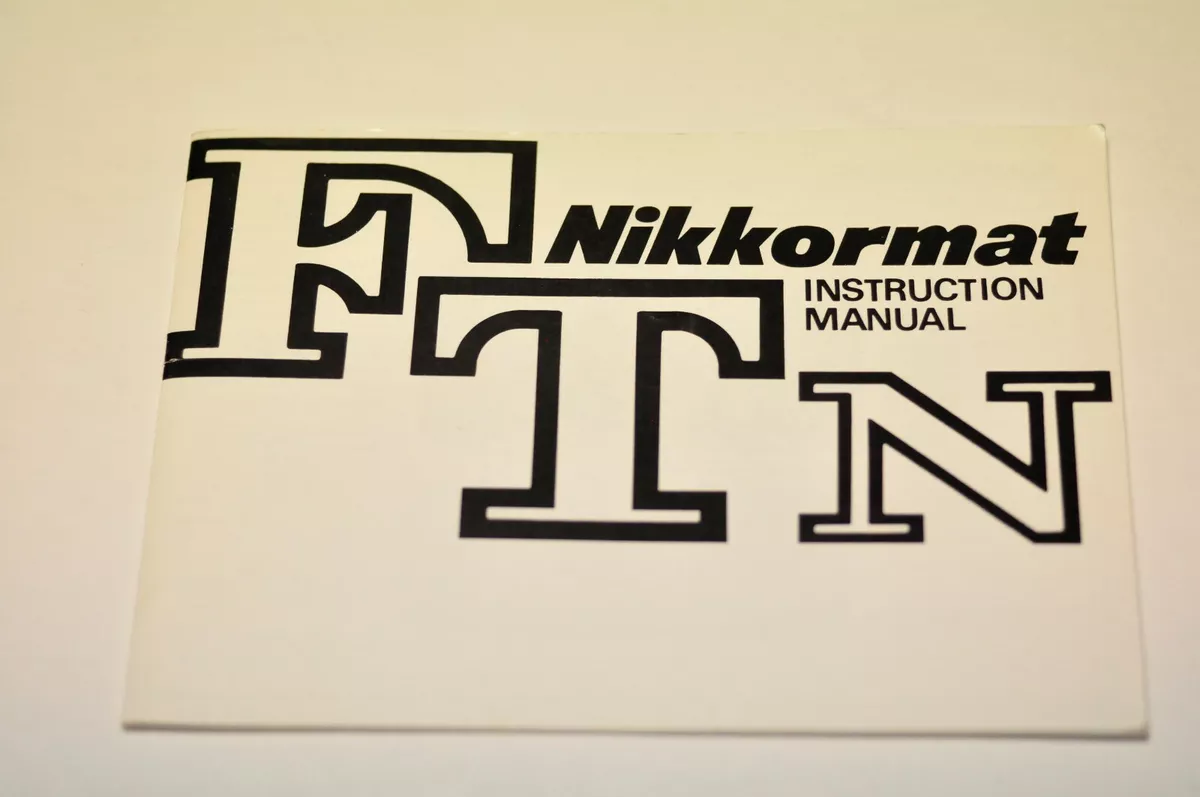 nikkormat ft instruction manual