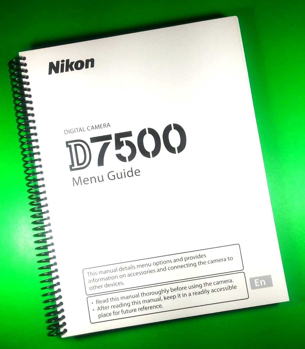 nikon d7500 instruction manual