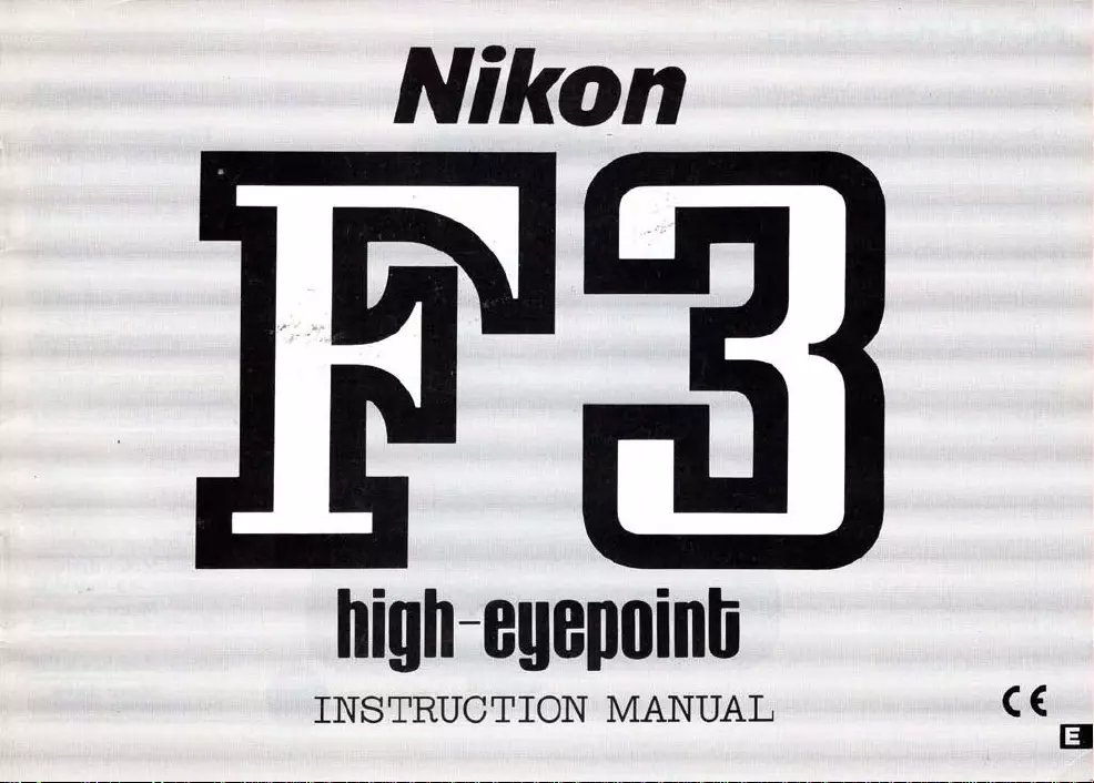 nikon f instruction manual