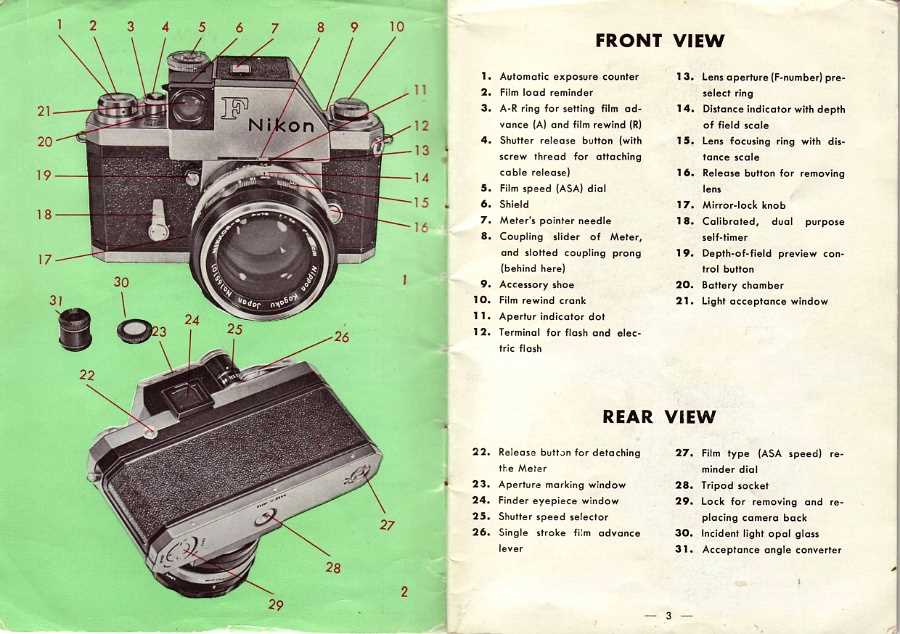 nikon f instruction manual