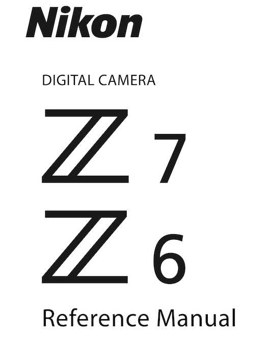 nikon z6 instruction manual