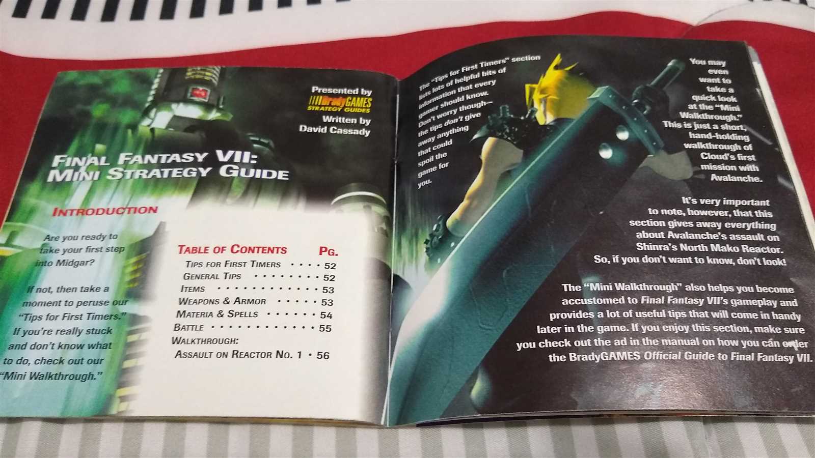 final fantasy vii instruction manual