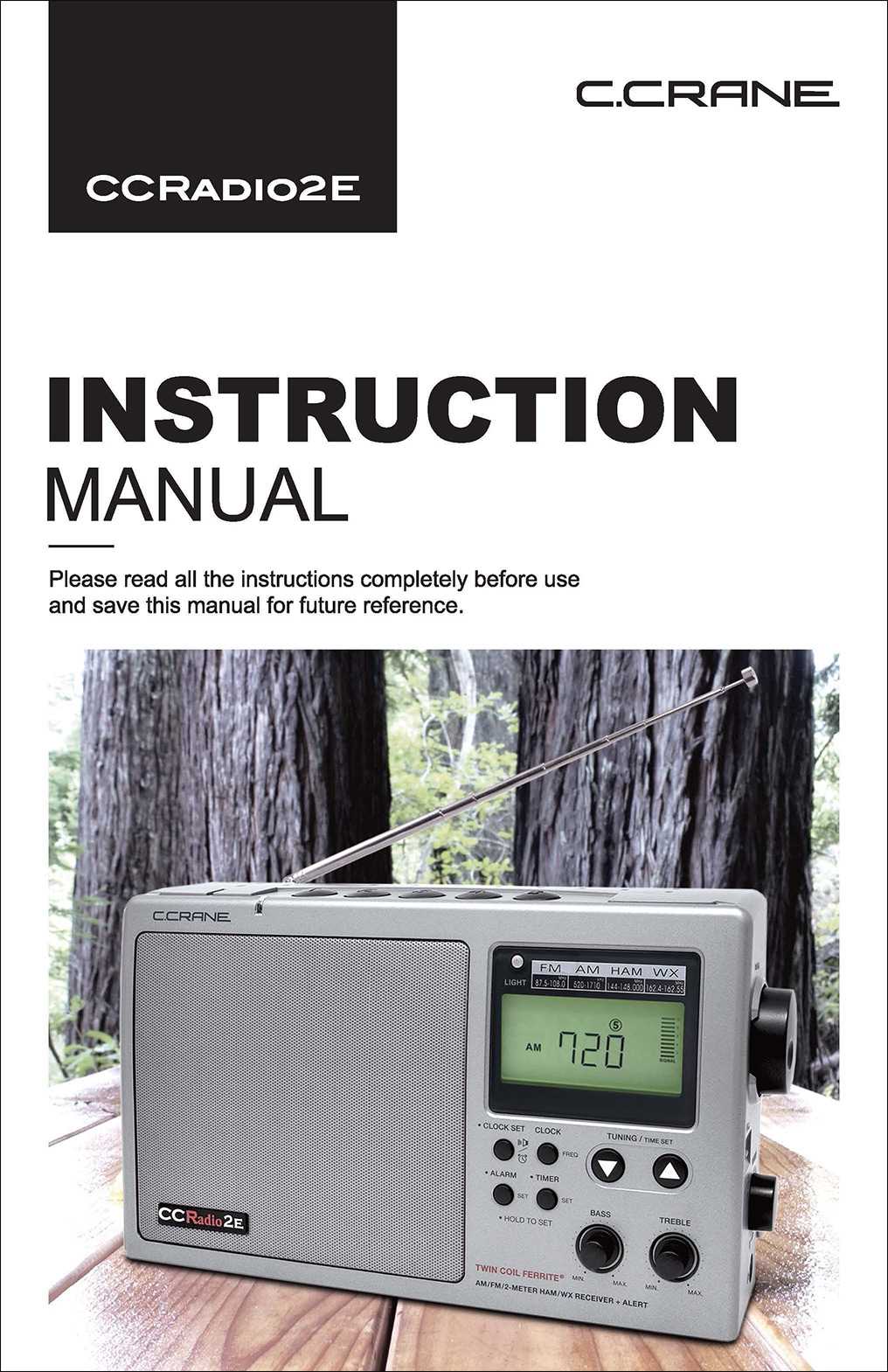 noaa weather radio instruction manual