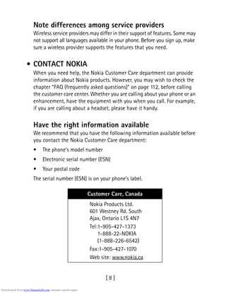 nokia phone instructions manual