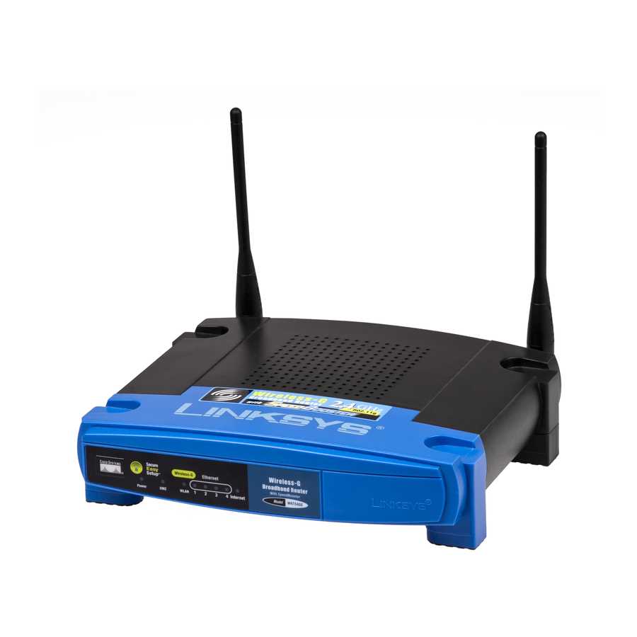 linksys wrt54g instruction manual