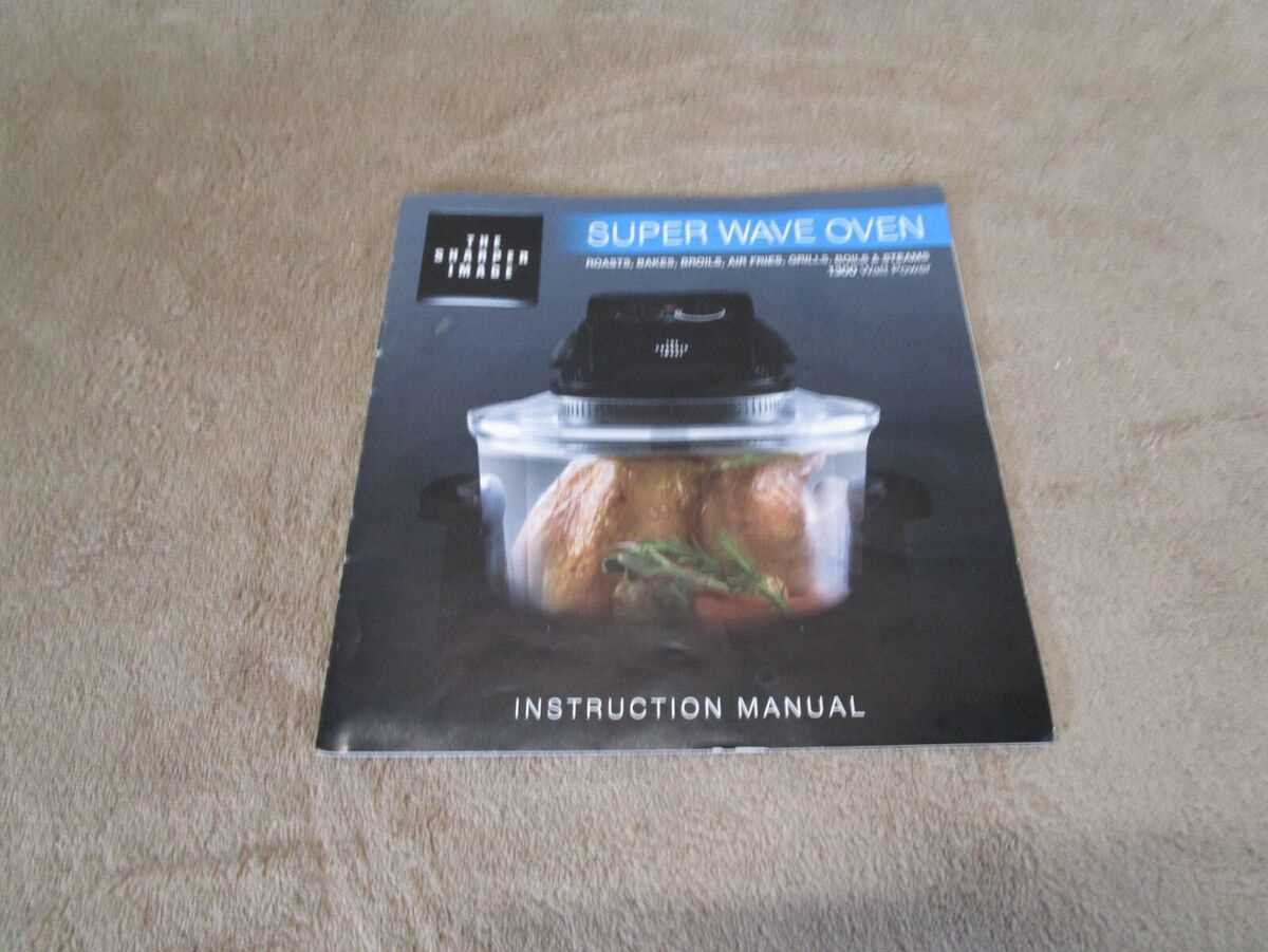 super wave oven instruction manual