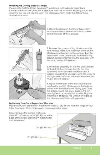 cricut expression 2 instruction manual