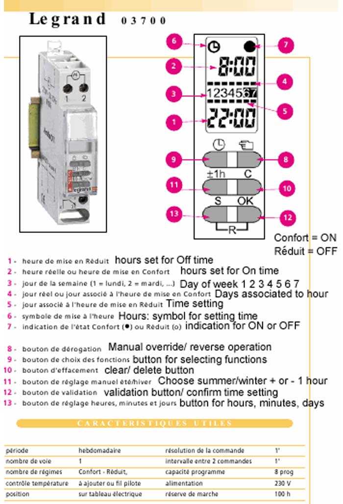 utilitech timer instructions manual