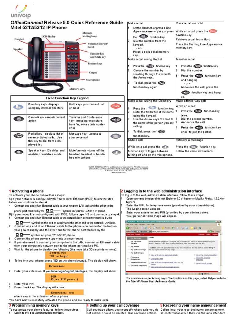 mitel 5340 ip phone instruction manual