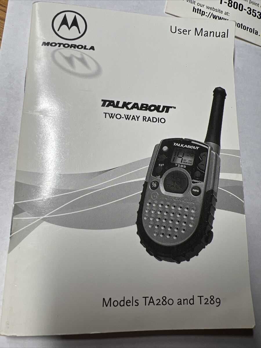 motorola walkie talkie instructions manual