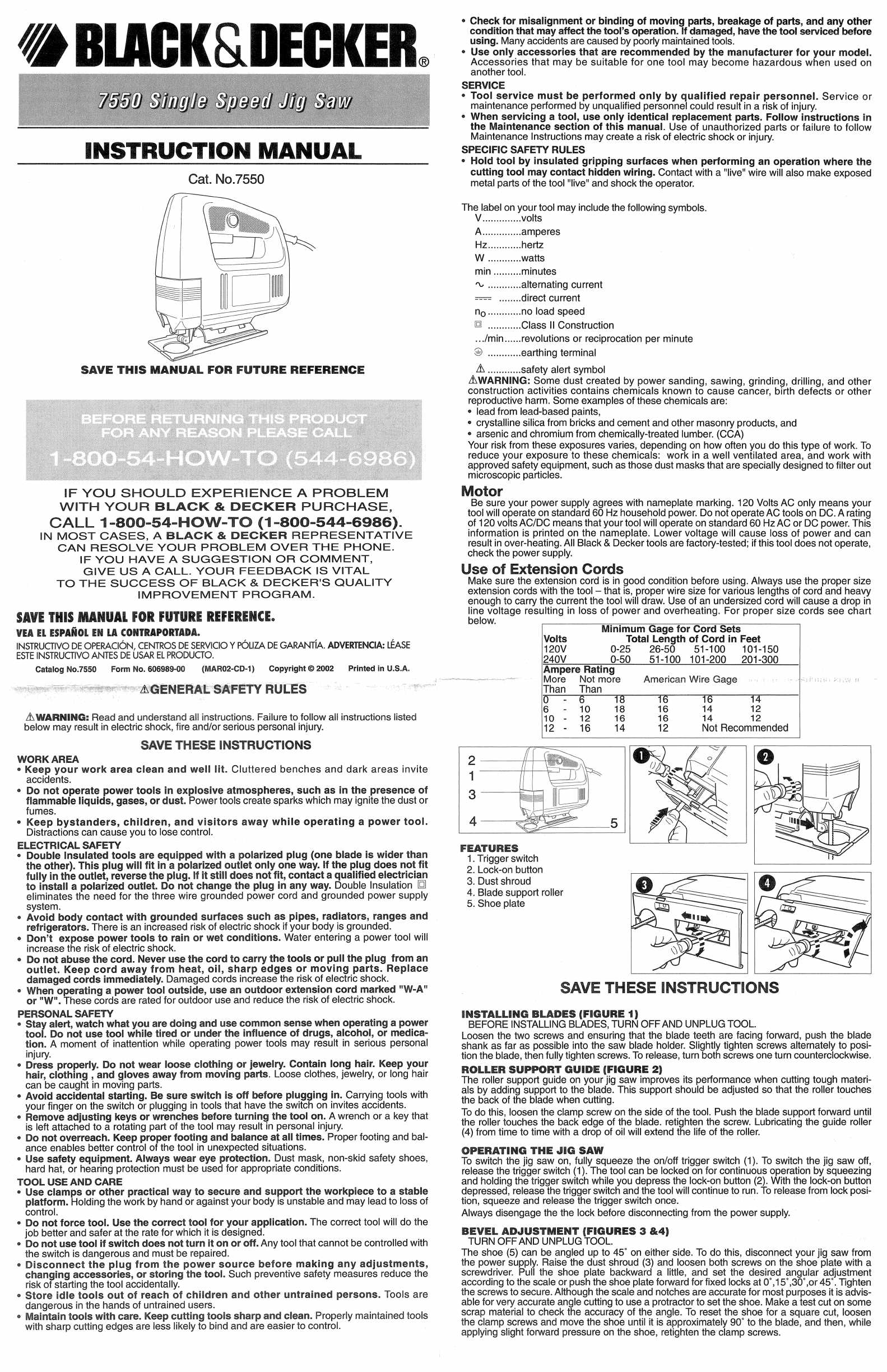 black & decker instruction manuals