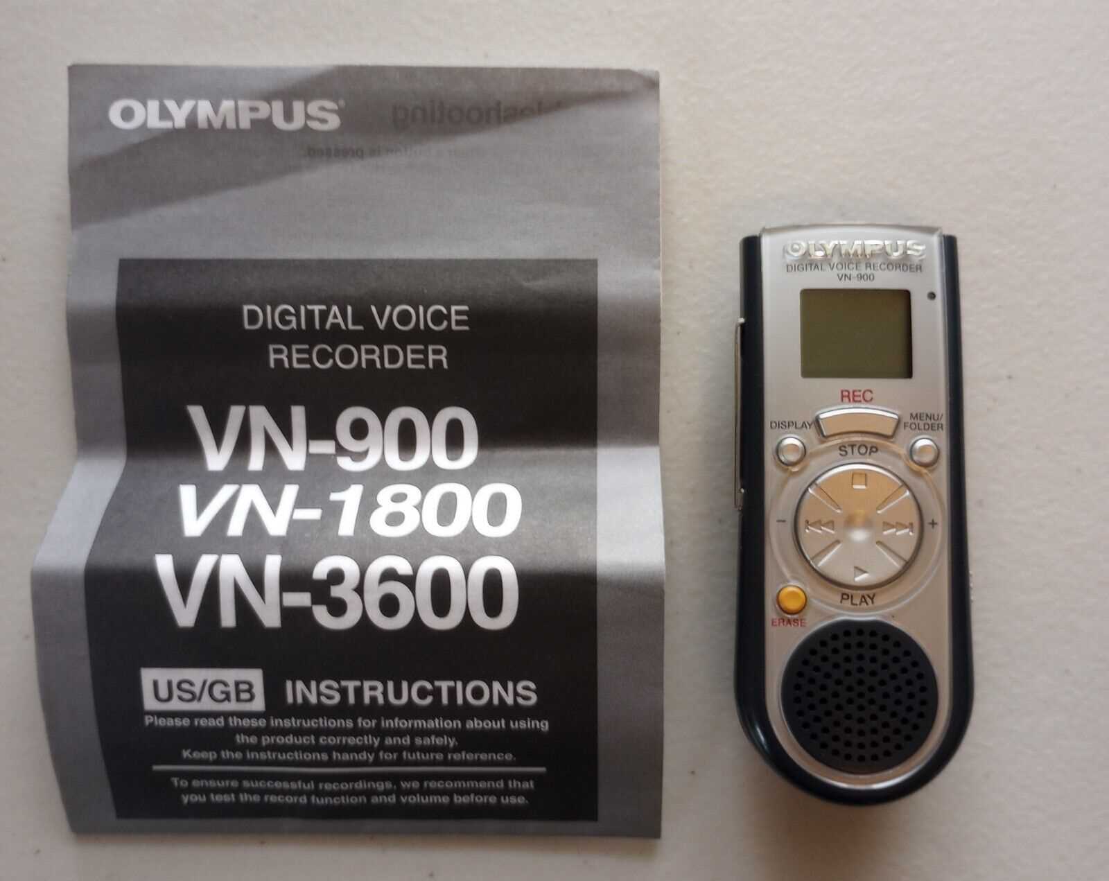 olympus vn 900 instruction manual