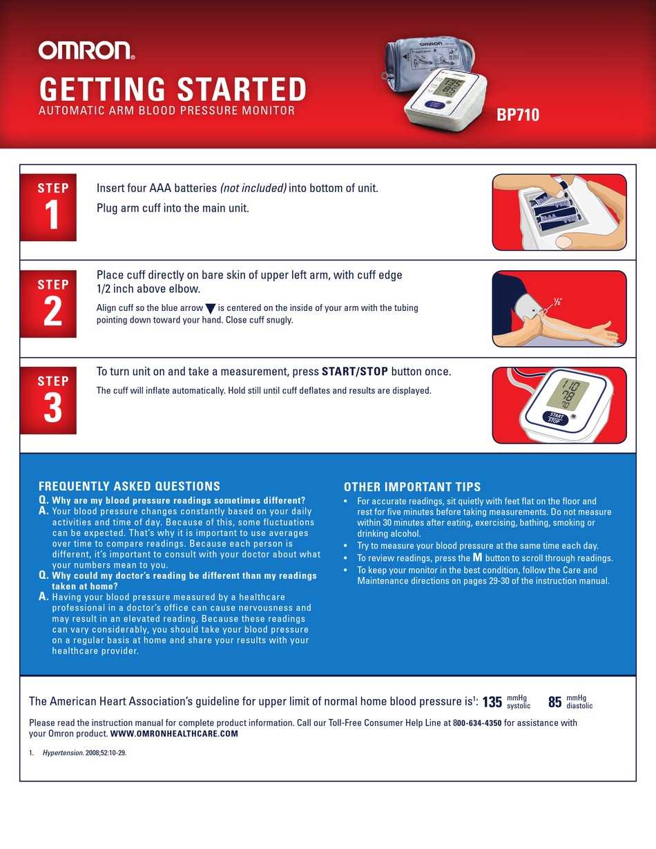 omron bp710 instruction manual