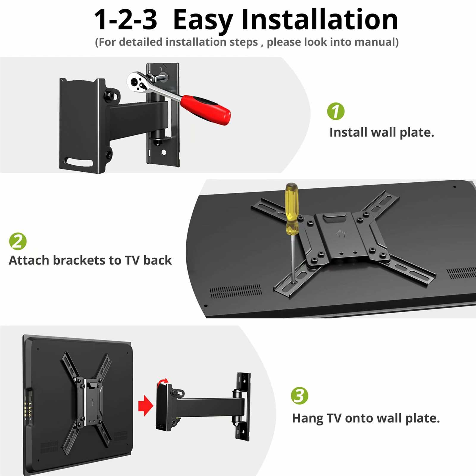 onn tv wall mount 13 32 instruction manual