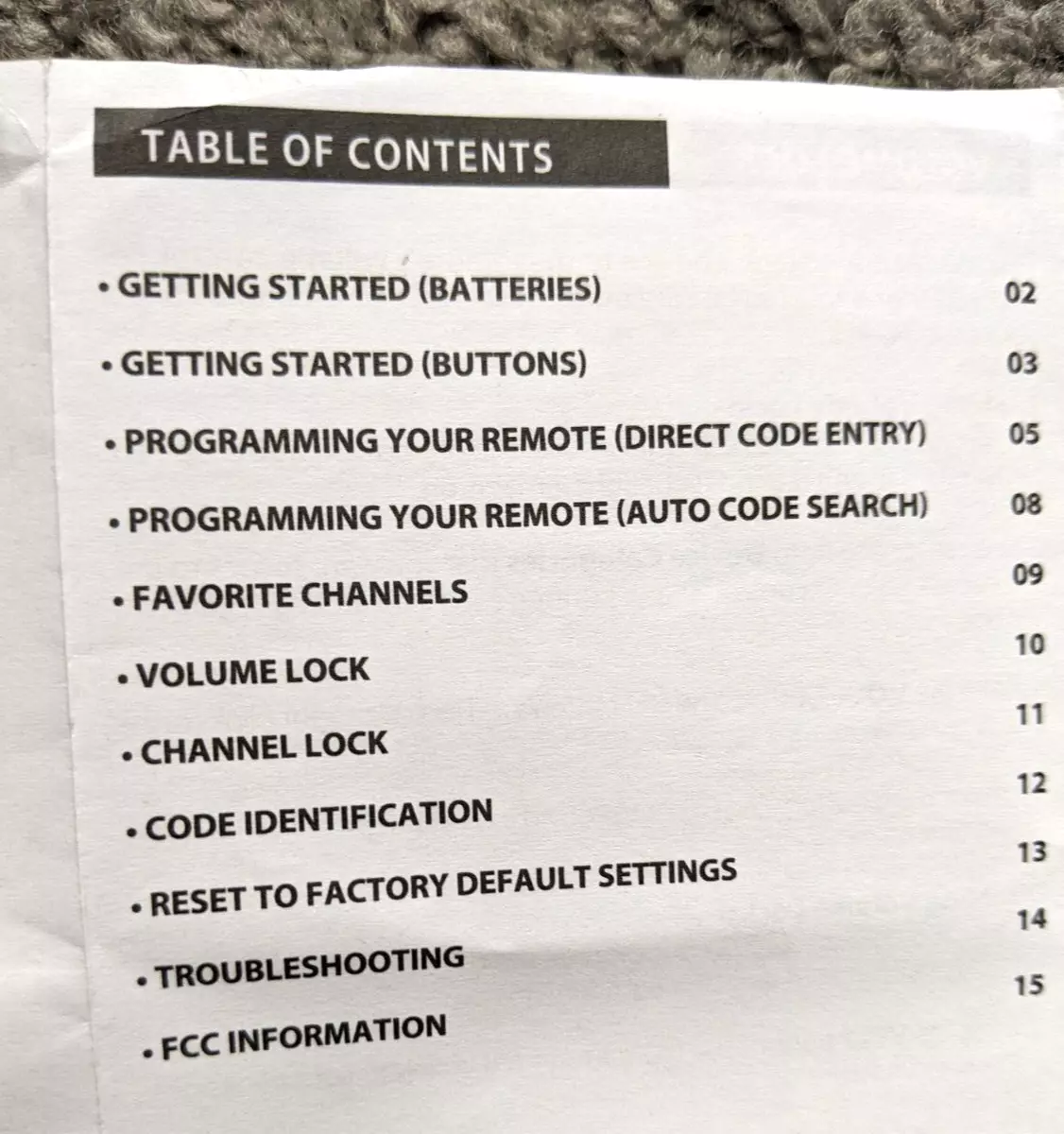 onn universal remote instruction manual