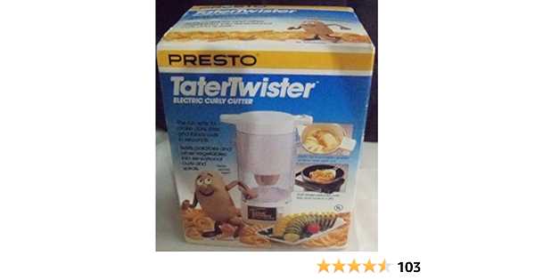 presto tater twister instruction manual