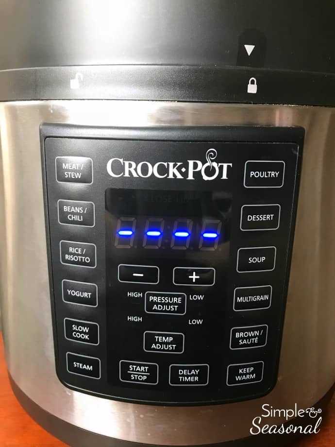 crock pot pressure cooker instruction manual