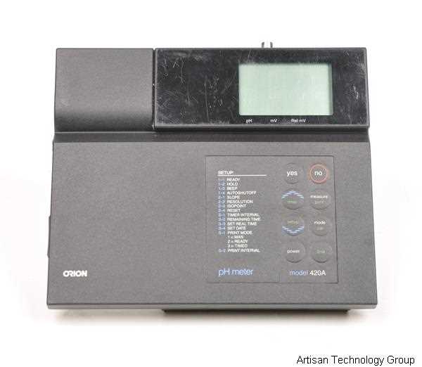 orion ph meter model 420a instruction manual