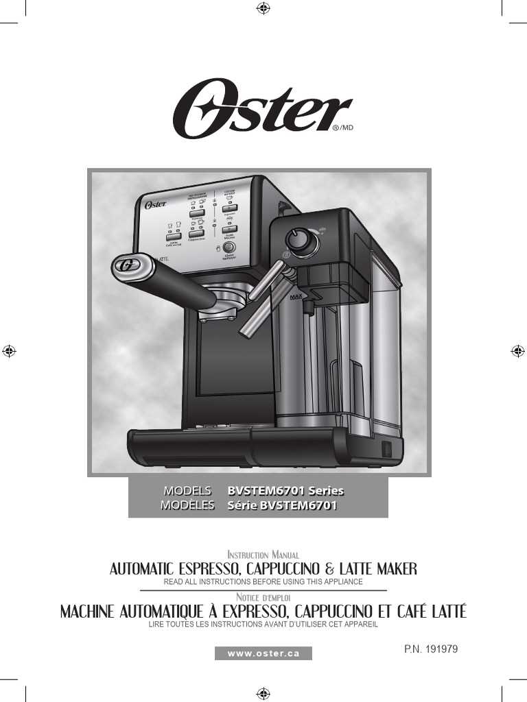 oster coffee maker instruction manual