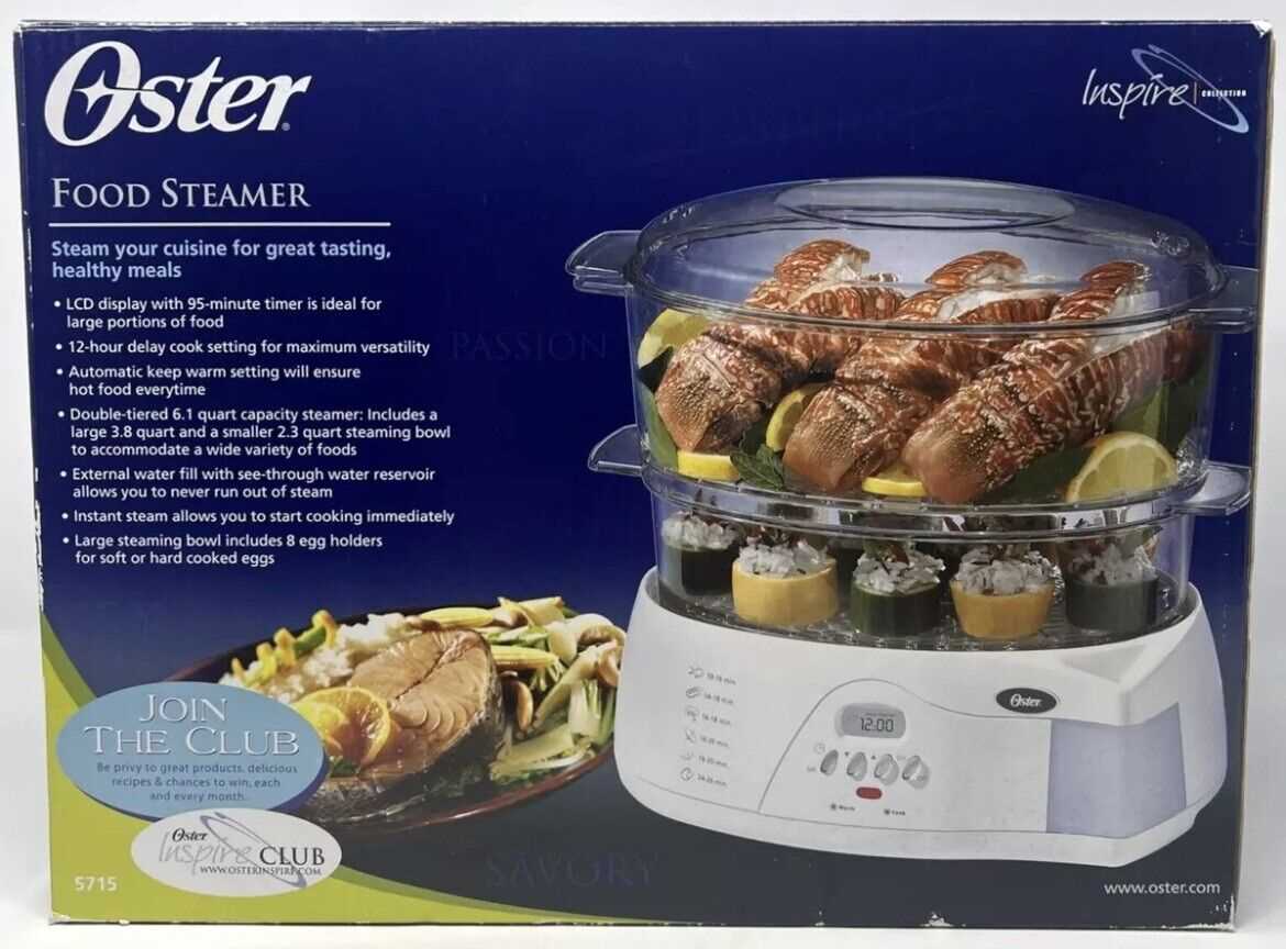 oster food steamer 5715 instruction manual