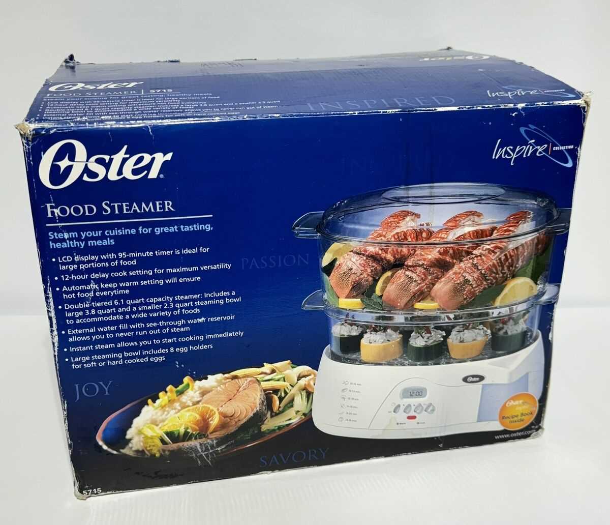 oster food steamer 5715 instruction manual