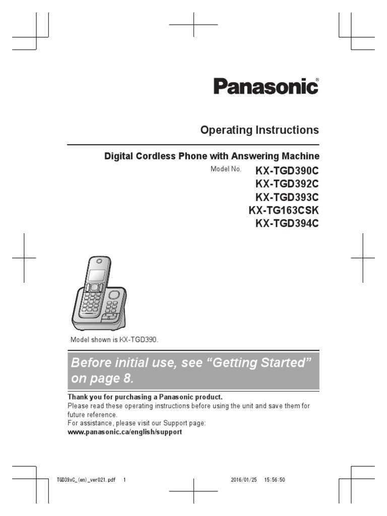 panasonic kx tg9341t instruction manual