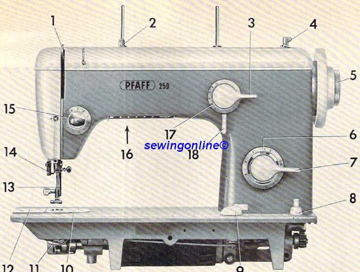 pfaff 260 sewing machine instruction manual