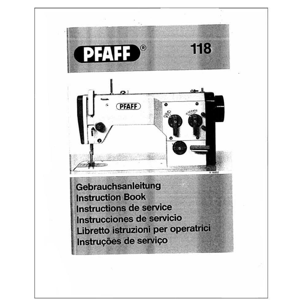 pfaff 30 sewing machine instruction manual