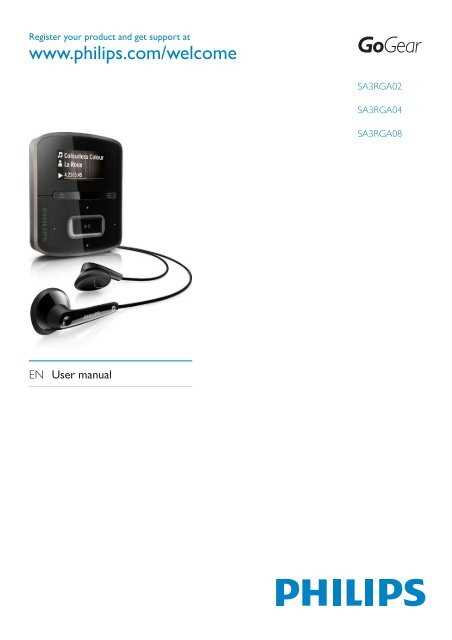 philips gogear mp3 player instruction manual