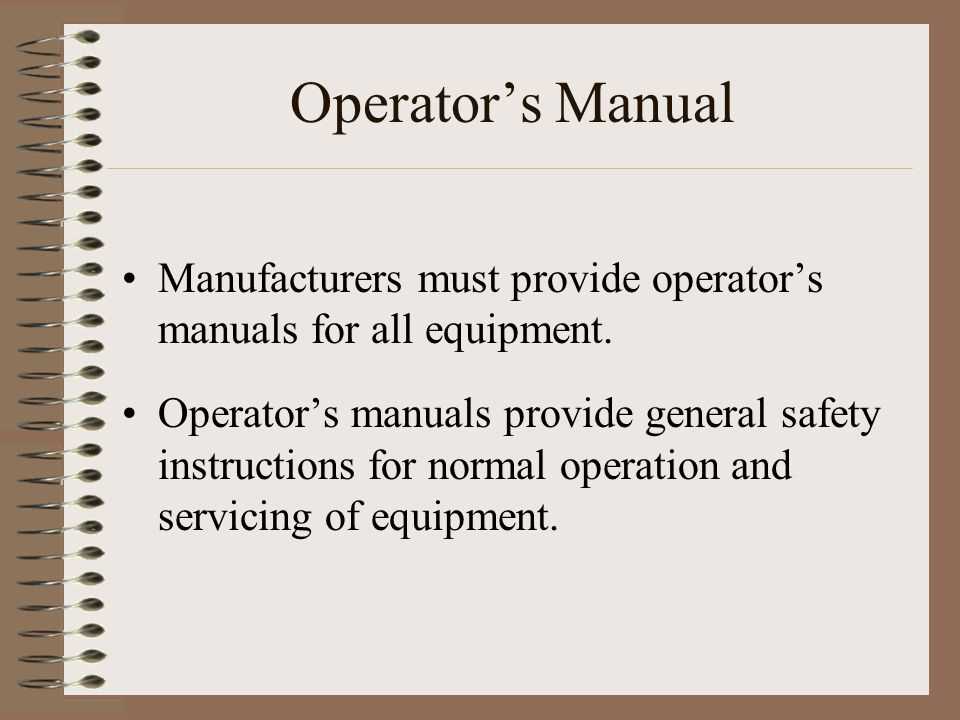 pictures of various farm equipment and instructional manual