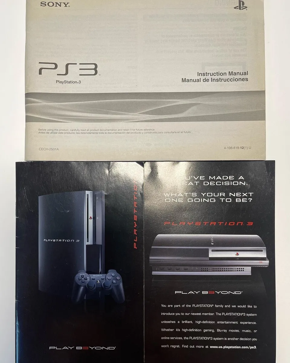 playstation 3 instruction manual