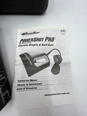 powershot pro staple gun instruction manual
